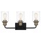 Quoizel Cox 3-Light Matte Black Bath Light COX8622MBK - alternate 1